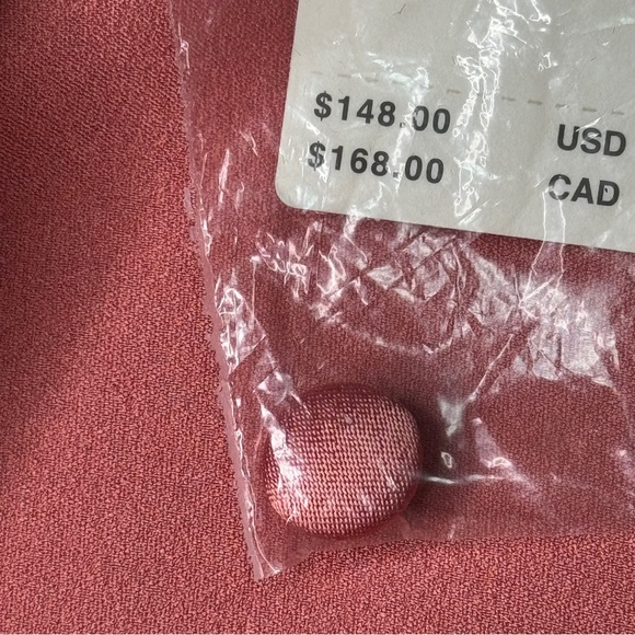 COPY - (NWT) Anthropologie Ruched Asymmetrical Mini Dress Coral Size 6 - Picture 12 of 15